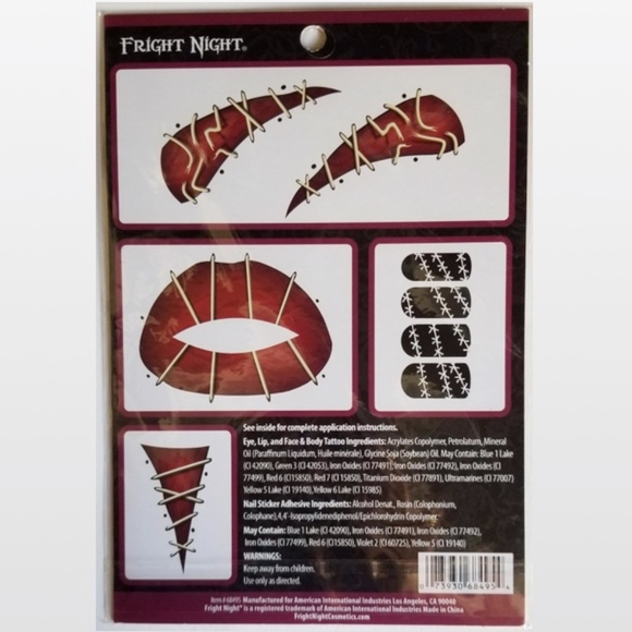 New Make Up Rag Doll Face Tattoo Kit Female - Picture 2 of 2